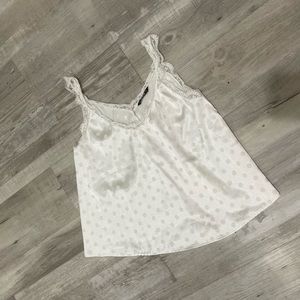 White polka dot tank